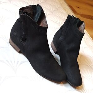 Sam Edelman Black Suede Ankle Booties